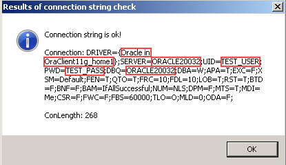 connection string oracle